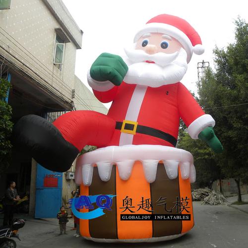 厂家直销充气圣诞老人 点亮节日庆典的必备佳品